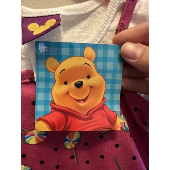 Vintage Winnie The Pooh Spring/Summer Knit Dress Size 12 Months NWT - Picture 6 of 14